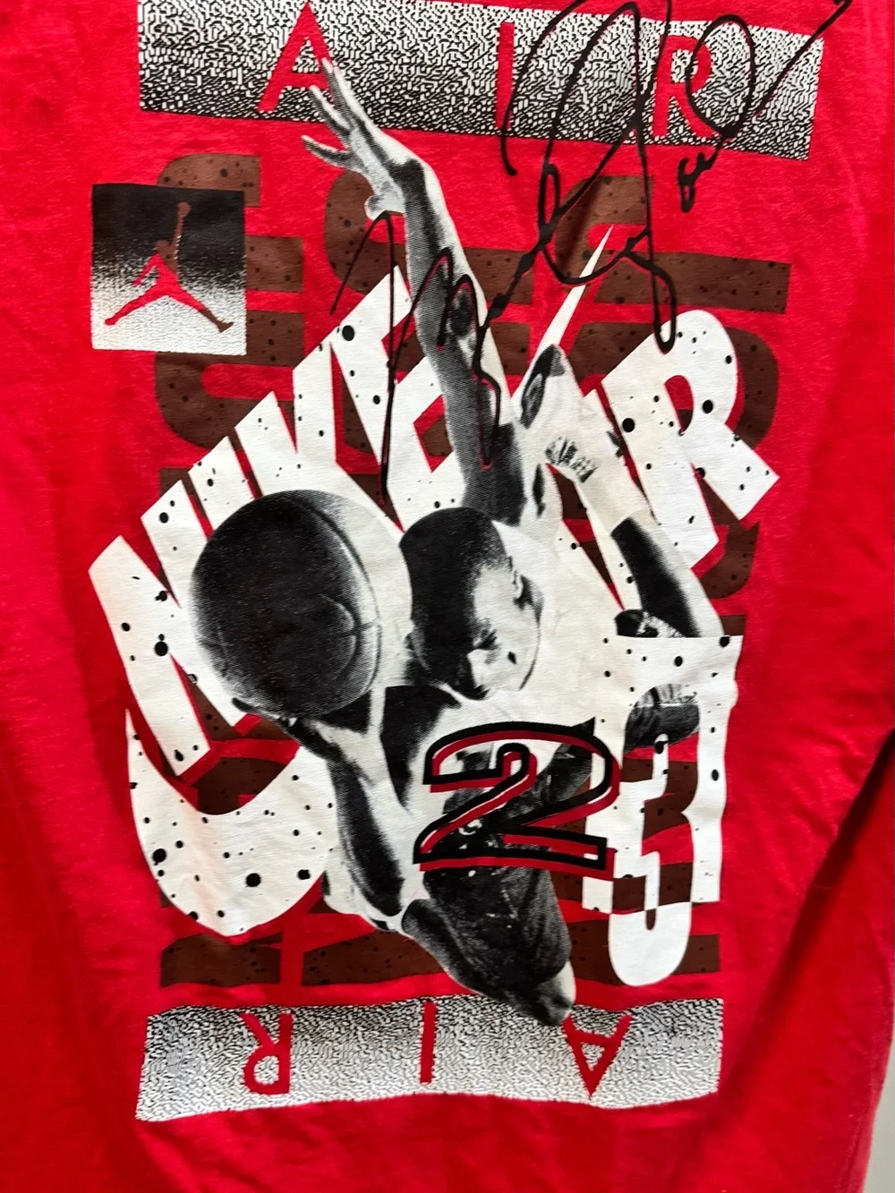 Jordan Red Boys' Basketball Graphic Tee
